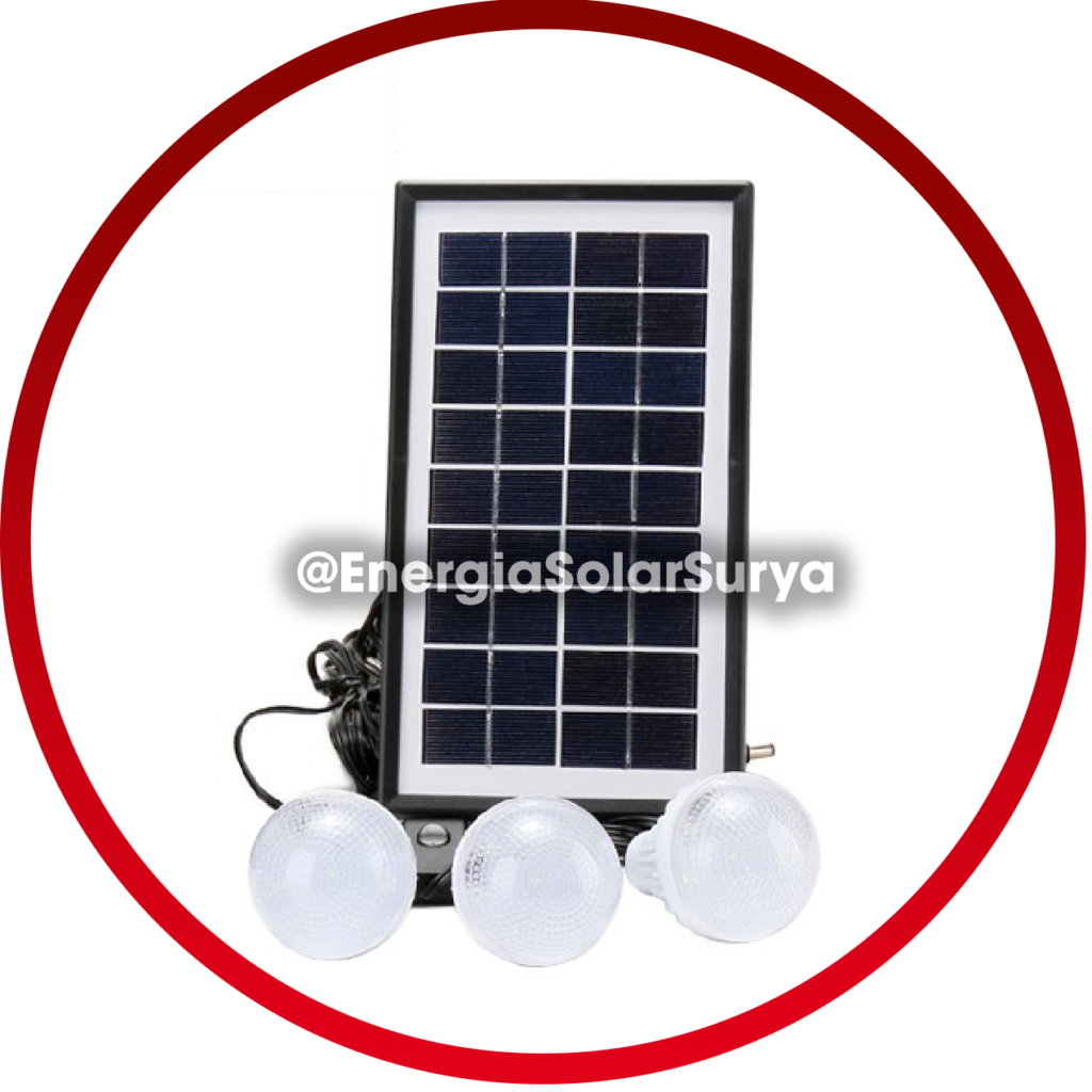 Luces solares para interiores, 4 bombillas solares con interruptor de  encendido y apagado, kit de panel solar de 30 W, batería de respaldo de 115  WH